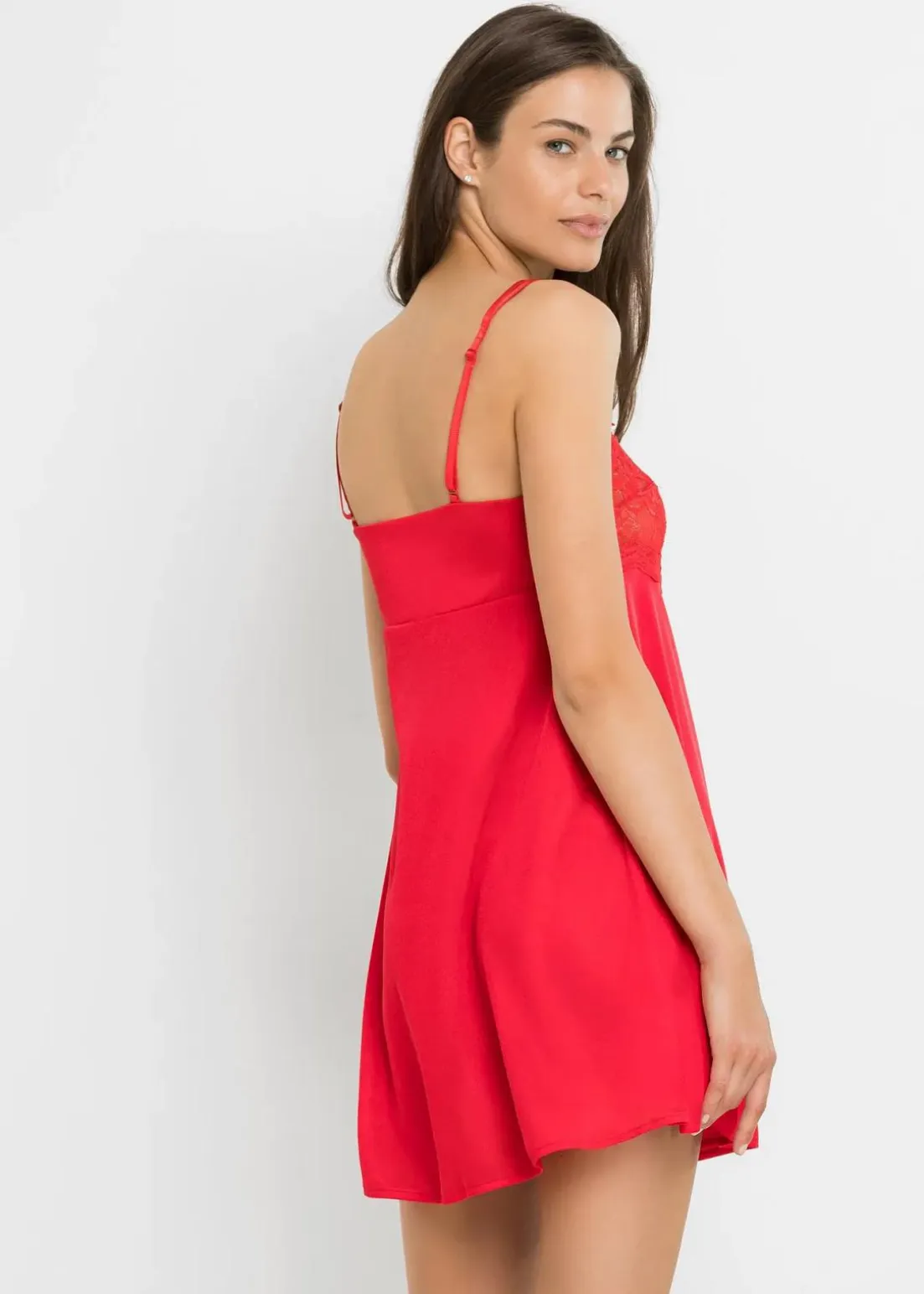 Negligé mit Glanzeffekt