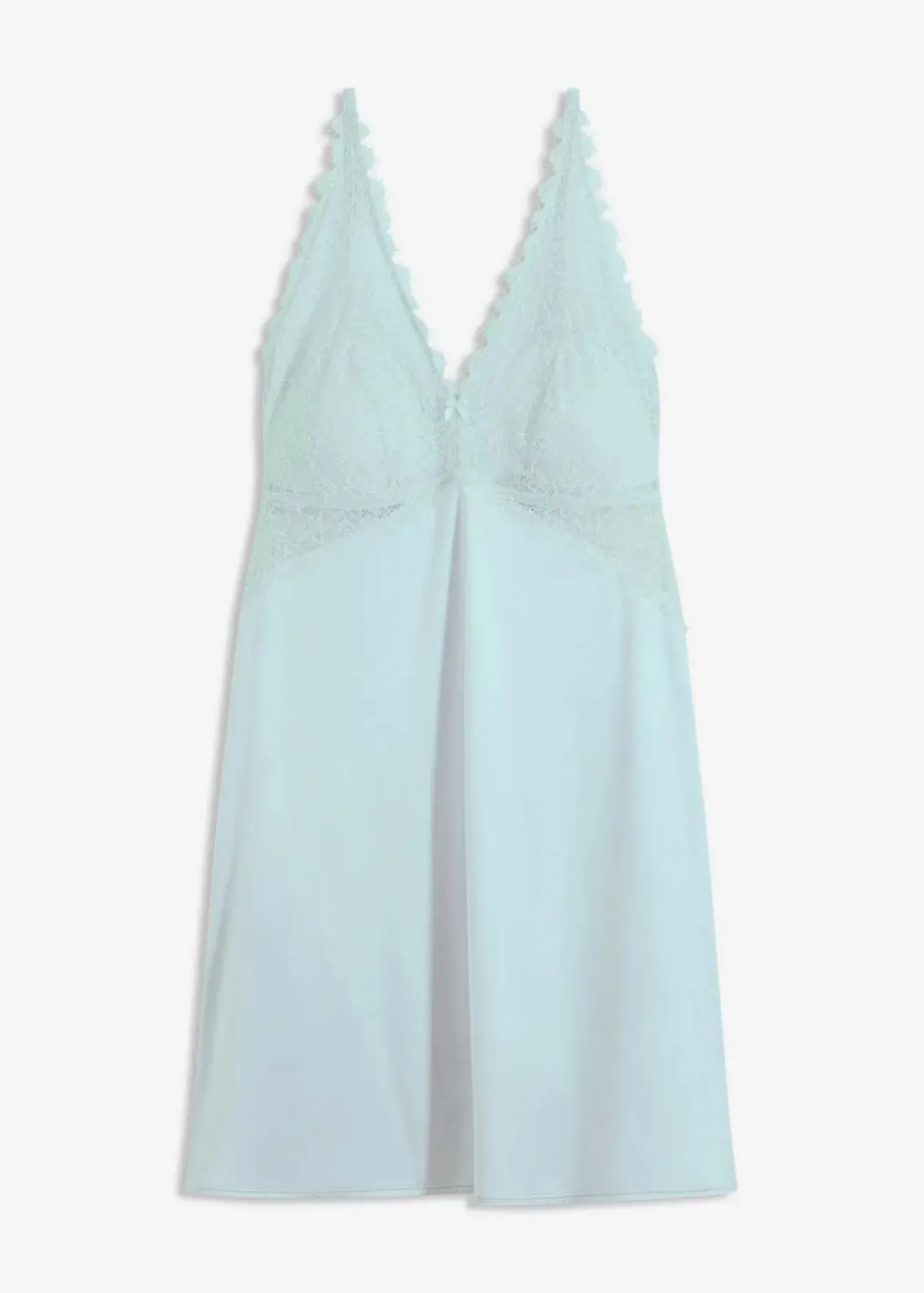 Negligé mit glänzendem Material