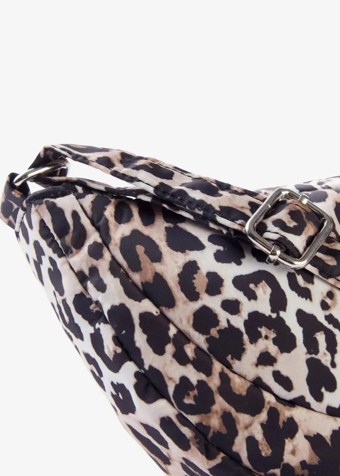 Nylon Umhängetasche im Leo Look