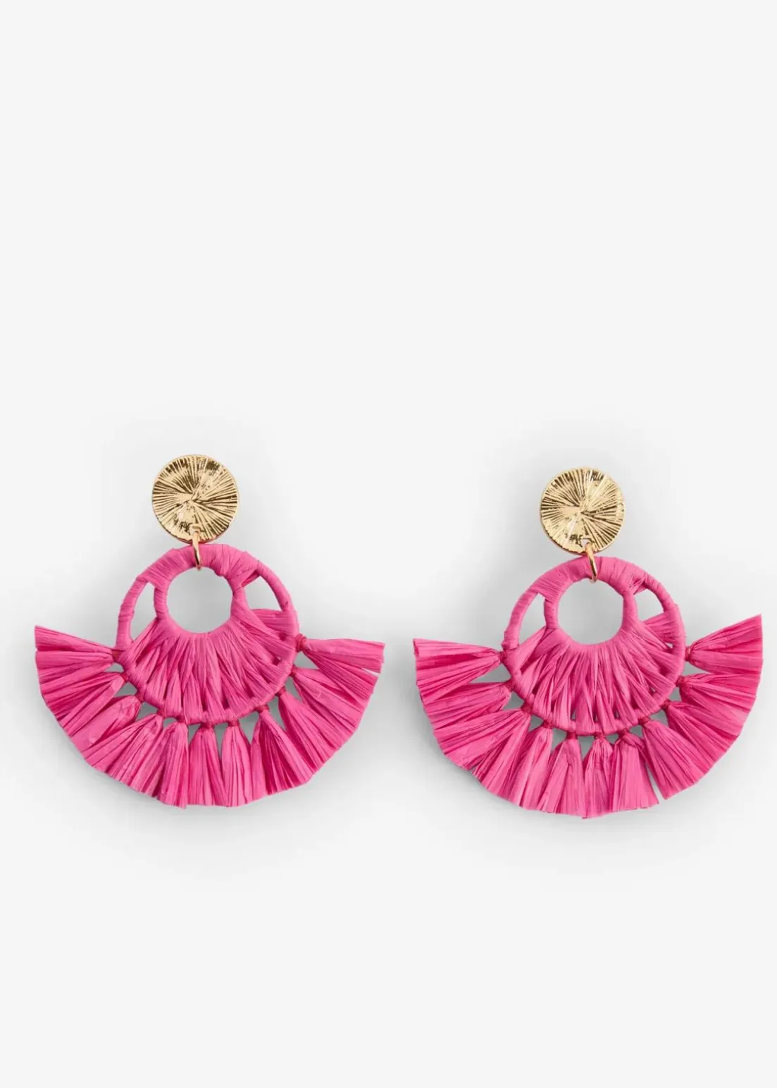 Ohrstecker in Strohoptik