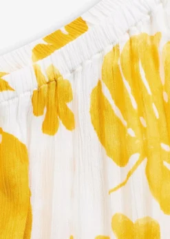 One-Shoulder-Bluse aus strukturierter Viskose