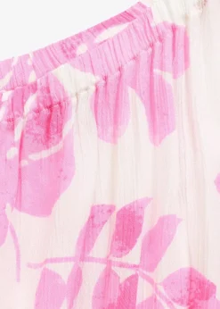 One-Shoulder-Bluse aus strukturierter Viskose