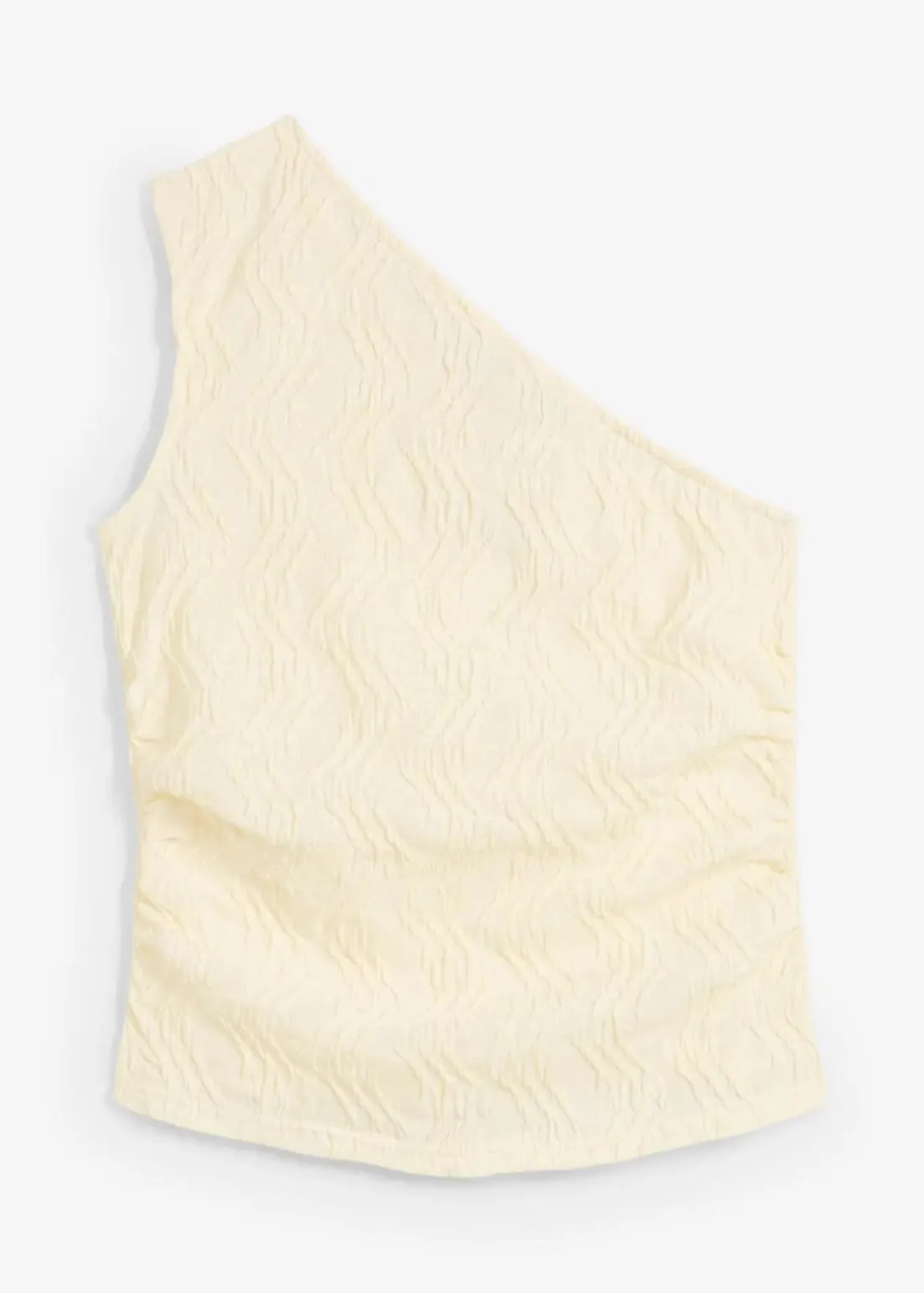 One-Shoulder-Top in Struktur Optik