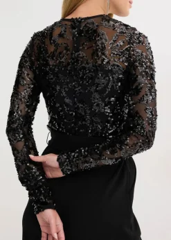 Overall mit Paillettenstickerei