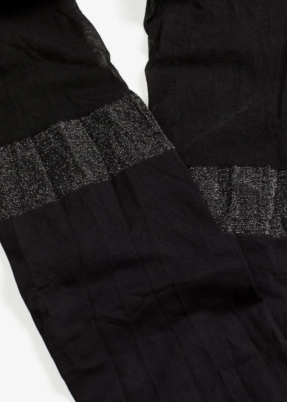 Overknee Strumpfhose 70den mit Glitzerrand mit recyceltem Polyamid