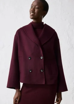 Oversize Jacke aus weichem Woll-Mix