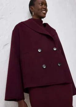 Oversize Jacke aus weichem Woll-Mix