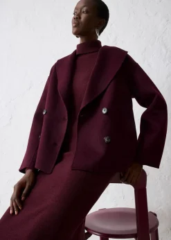 Oversize Jacke aus weichem Woll-Mix