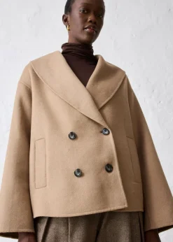 Oversize Jacke aus weichem Woll-Mix