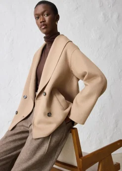 Oversize Jacke aus weichem Woll-Mix