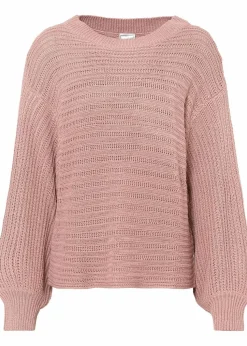 Oversize Lochstrick-Pullover