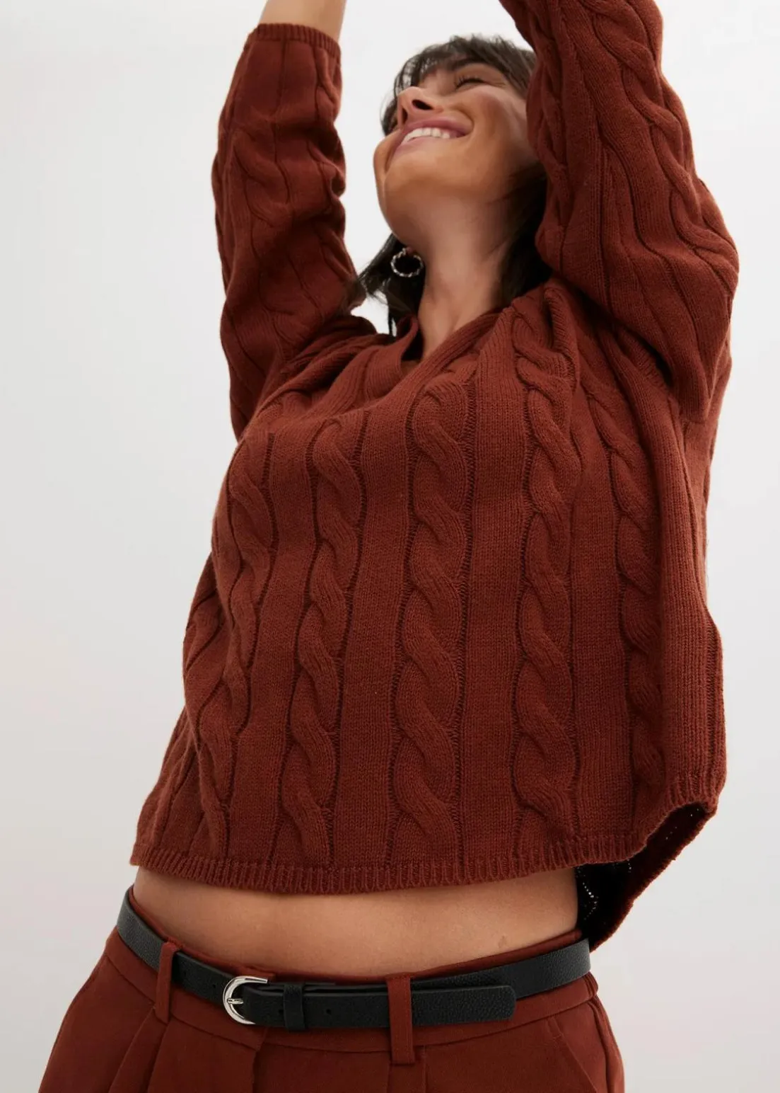 Oversize Pullover aus weichem Kaschmir-Mix