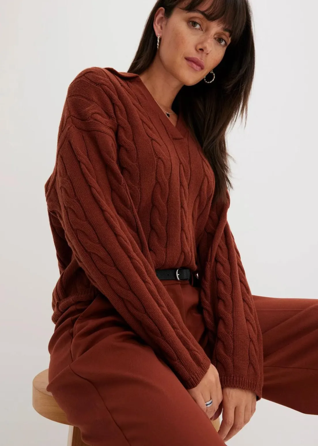 Oversize Pullover aus weichem Kaschmir-Mix