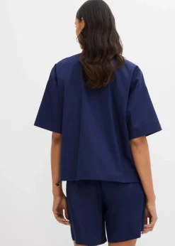 Oversize-Bluse aus reiner Baumwolle