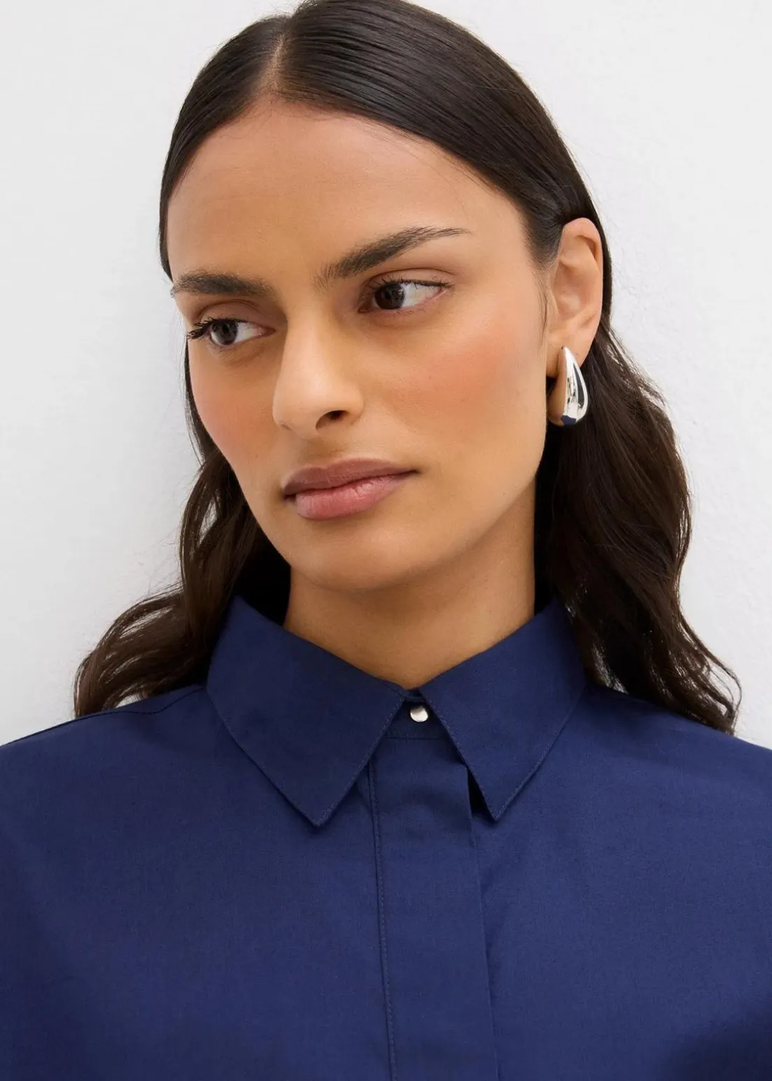 Oversize-Bluse aus reiner Baumwolle