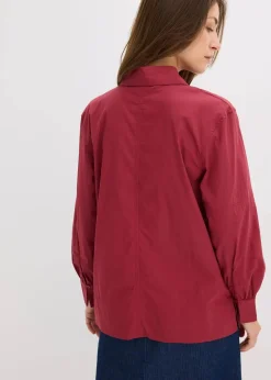Oversize-Bluse mit Volumenärmel