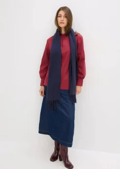 Oversize-Bluse mit Volumenärmel