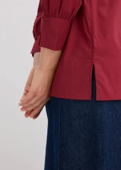 Oversize-Bluse mit Volumenärmel