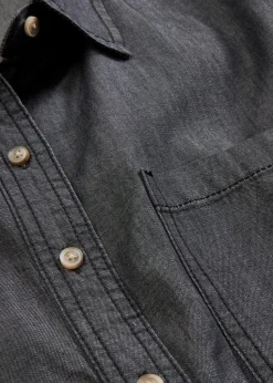 Oversized Jeanshemd aus Bio-Baumwolle