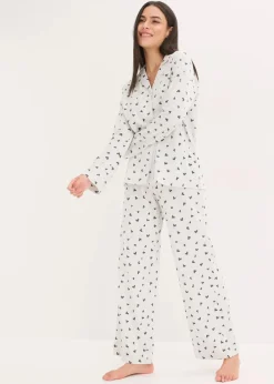 Oversized Pyjama mit Knopfleiste