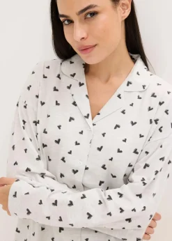Oversized Pyjama mit Knopfleiste