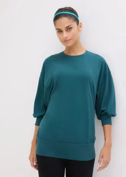 Oversized Sport-Shirt mit ¾ Arm, schnelltrocknend