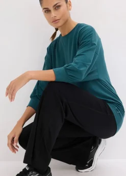 Oversized Sport-Shirt mit ¾ Arm, schnelltrocknend