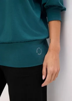 Oversized Sport-Shirt mit ¾ Arm, schnelltrocknend