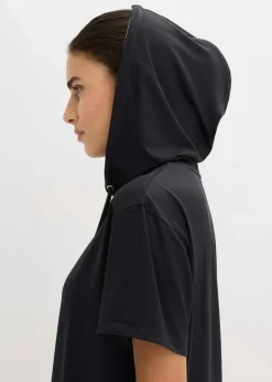 Oversized Sport-Shirt mit Kapuze, schnelltrocknend