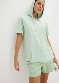 Oversized Sport-Shirt mit Kapuze, schnelltrocknend