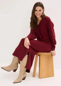 Oversized Strickkleid in Midilänge