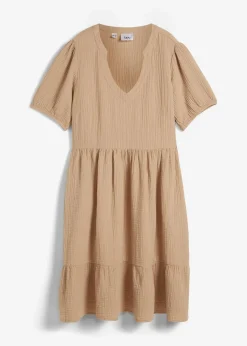 Oversized-Kleid aus Baumwoll-Musselin