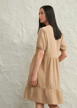 Oversized-Kleid aus Baumwoll-Musselin