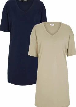 Oversize-Kleid mit aus reiner Baumwolle (2er Pack)