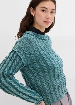 Oversize-Pullover aus reiner Baumwolle