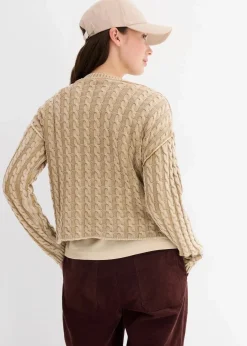 Oversize-Pullover aus reiner Baumwolle