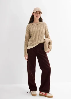 Oversize-Pullover aus reiner Baumwolle