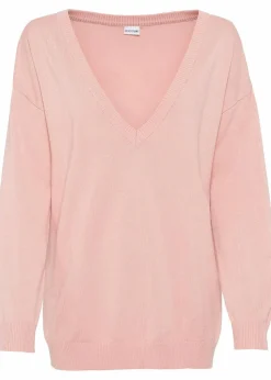 Oversize-Pullover aus Viskose- mix