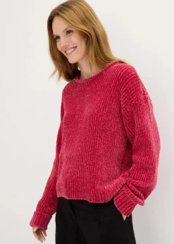 Oversize-Pullover aus weichem Chenille