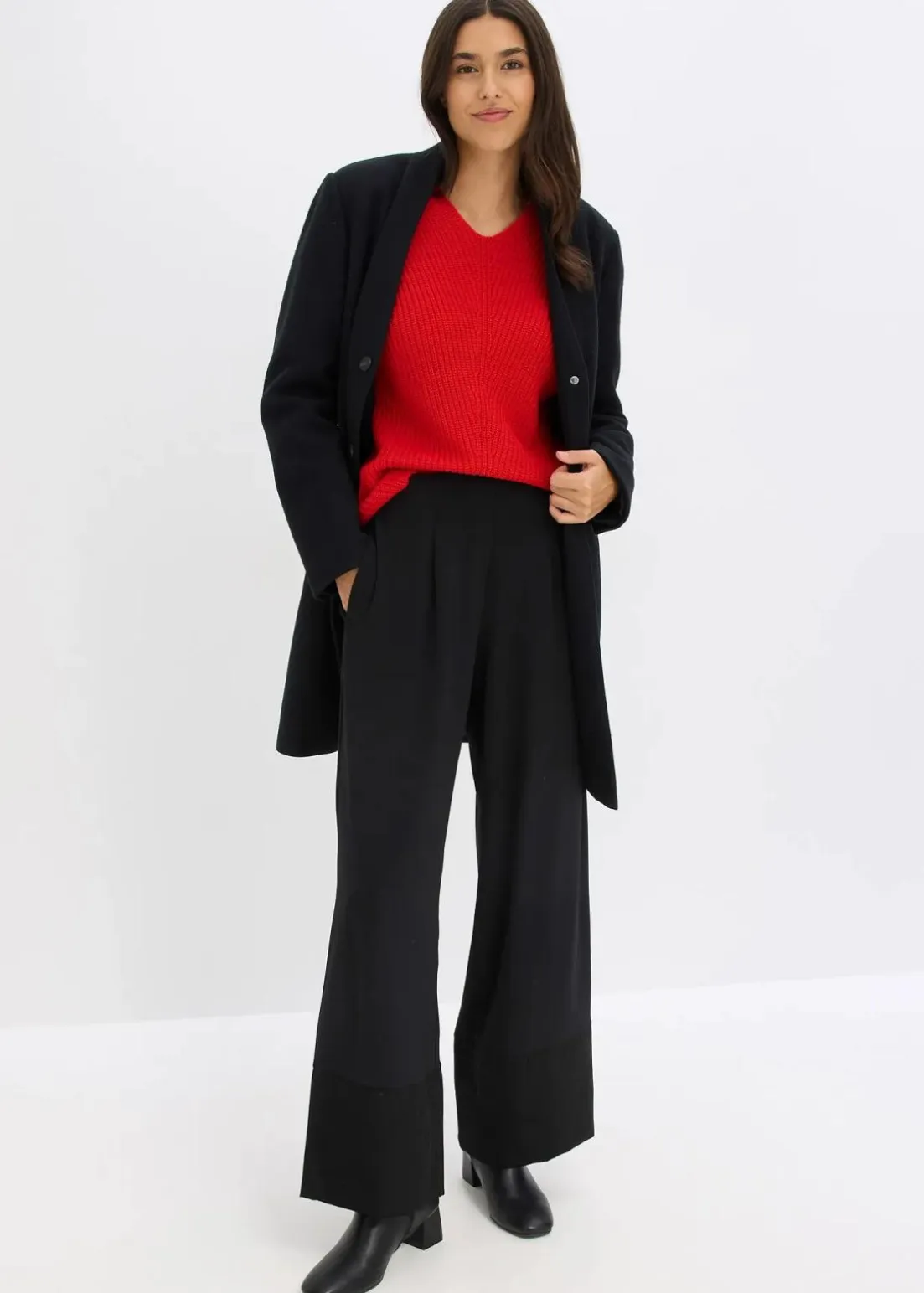 Oversize-Pullover aus Woll-Mix