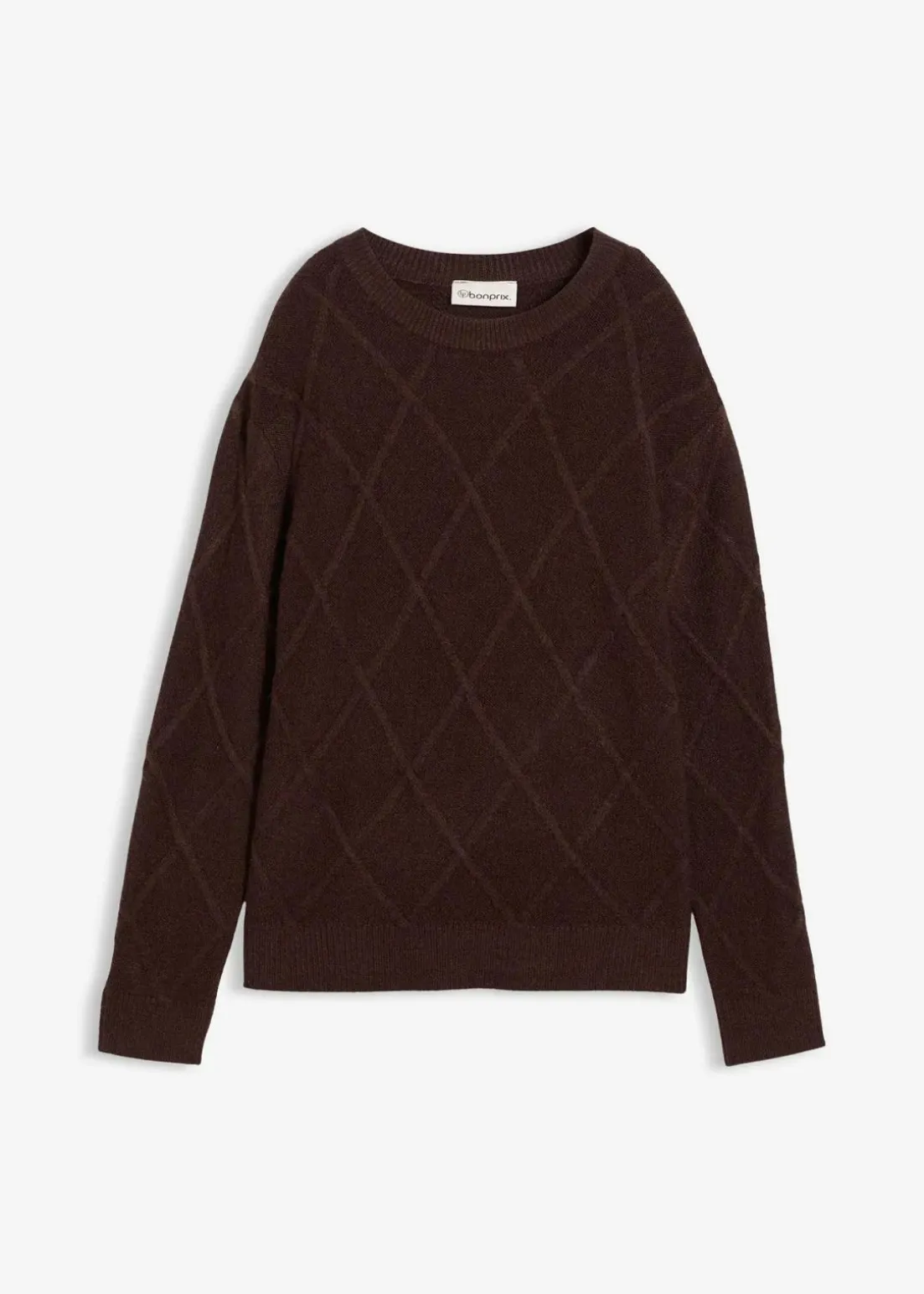 Oversize-Pullover aus Zopfstrick