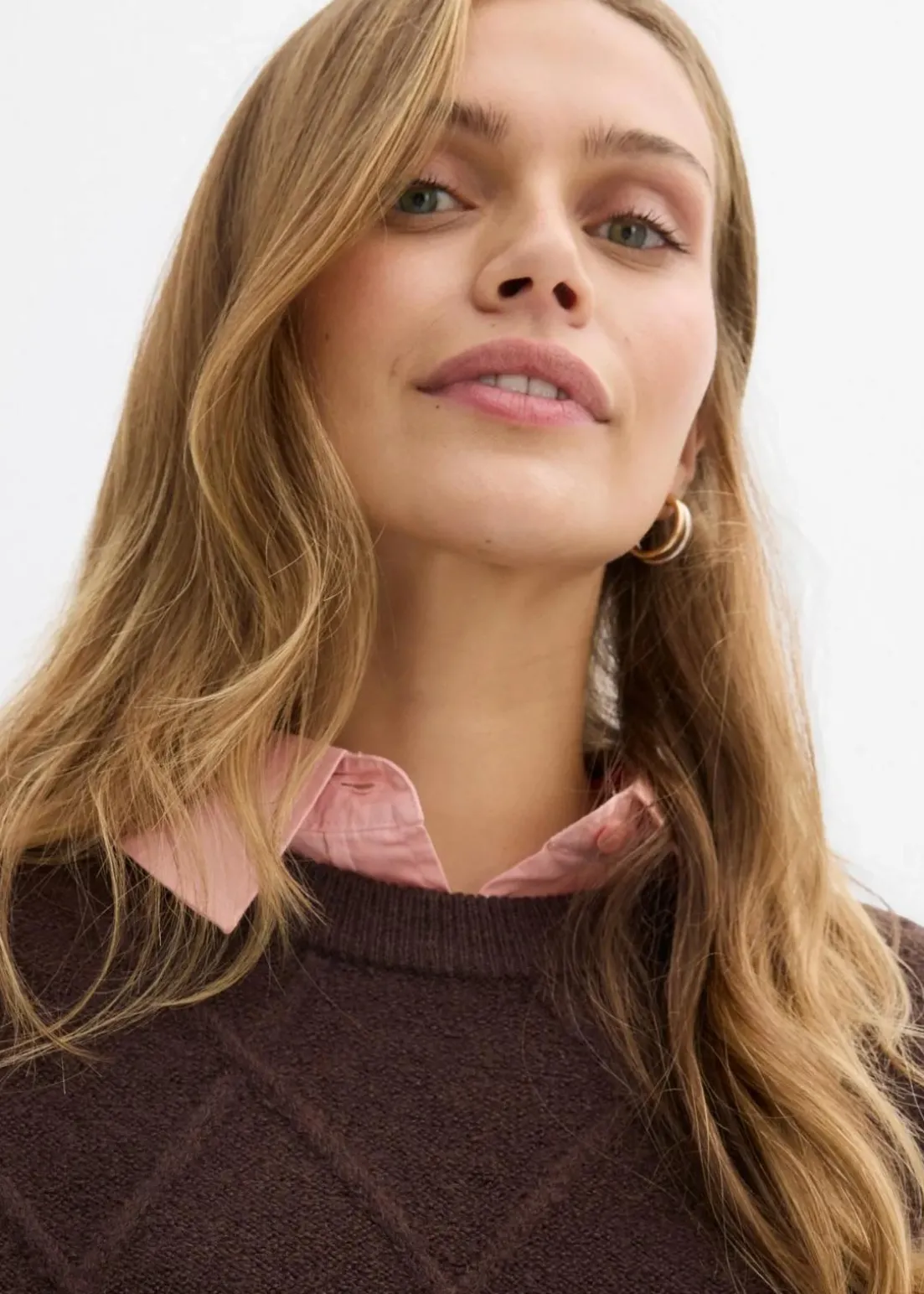 Oversize-Pullover aus Zopfstrick