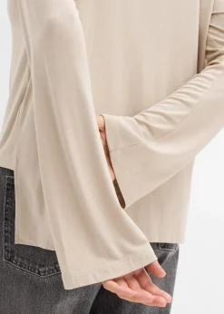 Oversize-Shirt aus fließendem Viskose-Elasthan-Mix