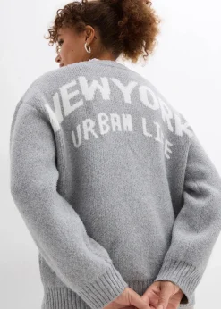 Oversize-Strickjacke