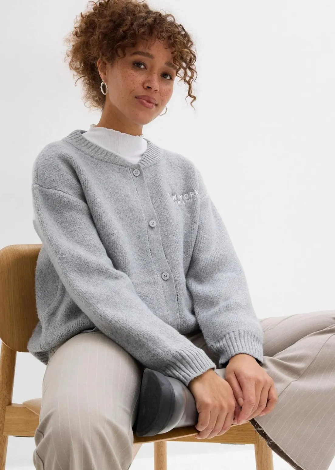 Oversize-Strickjacke