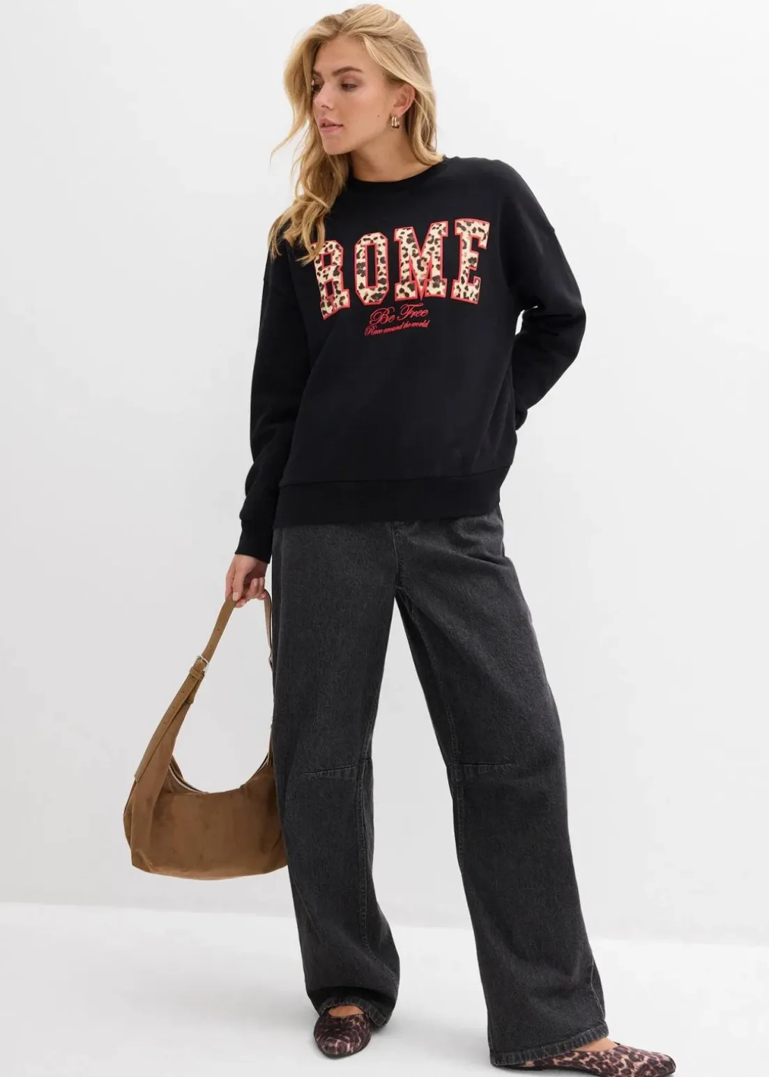 Oversize-Sweatshirt aus reiner Bio-Baumwolle