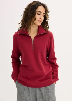 Oversize-Sweatshirt mit Reißverschluss