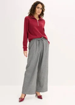 Oversize-Sweatshirt mit Reißverschluss