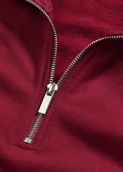 Oversize-Sweatshirt mit Reißverschluss