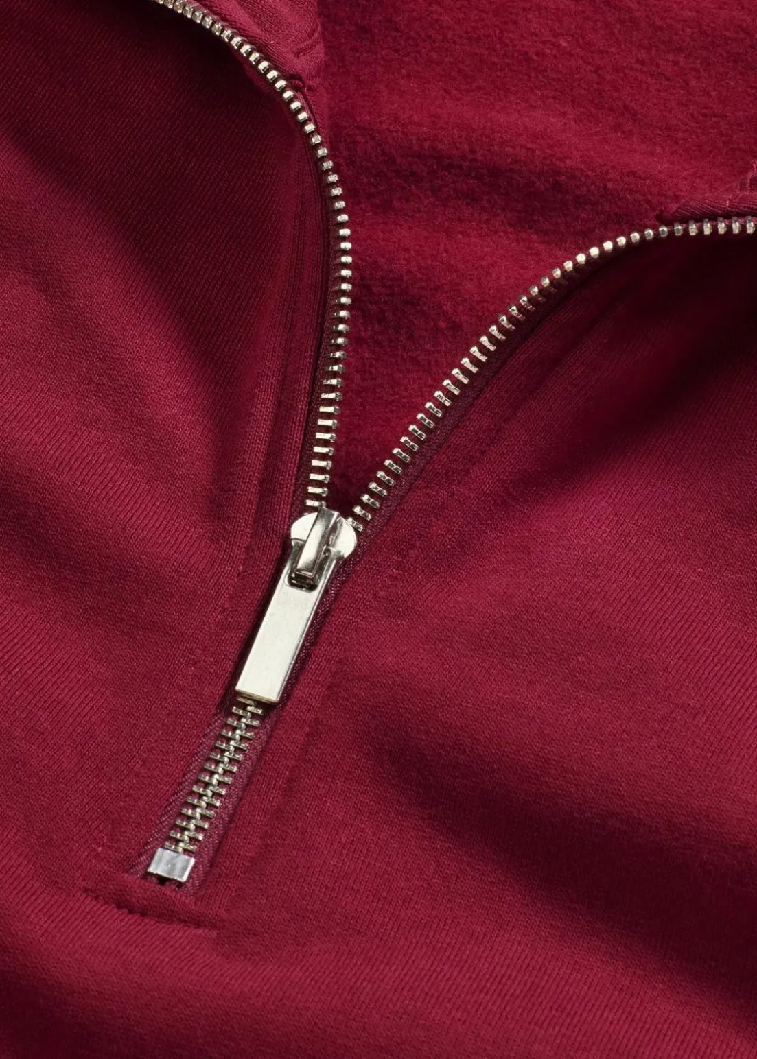 Oversize-Sweatshirt mit Reißverschluss